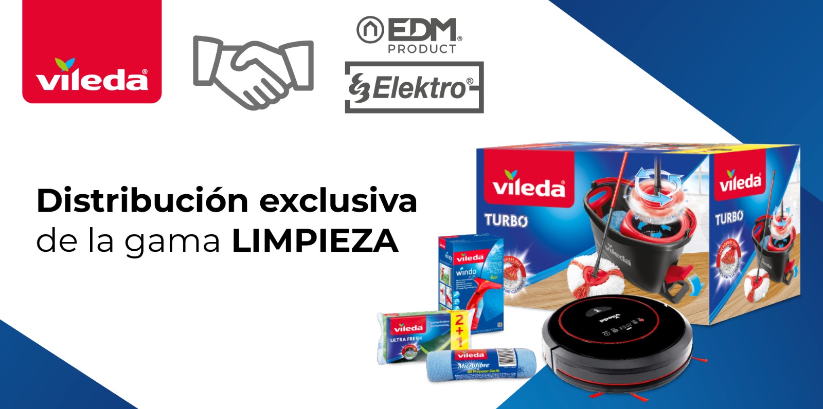 Elektro3-EDM único distribuidor exclusivo de Vileda para el canal de ferretería y bricolaje