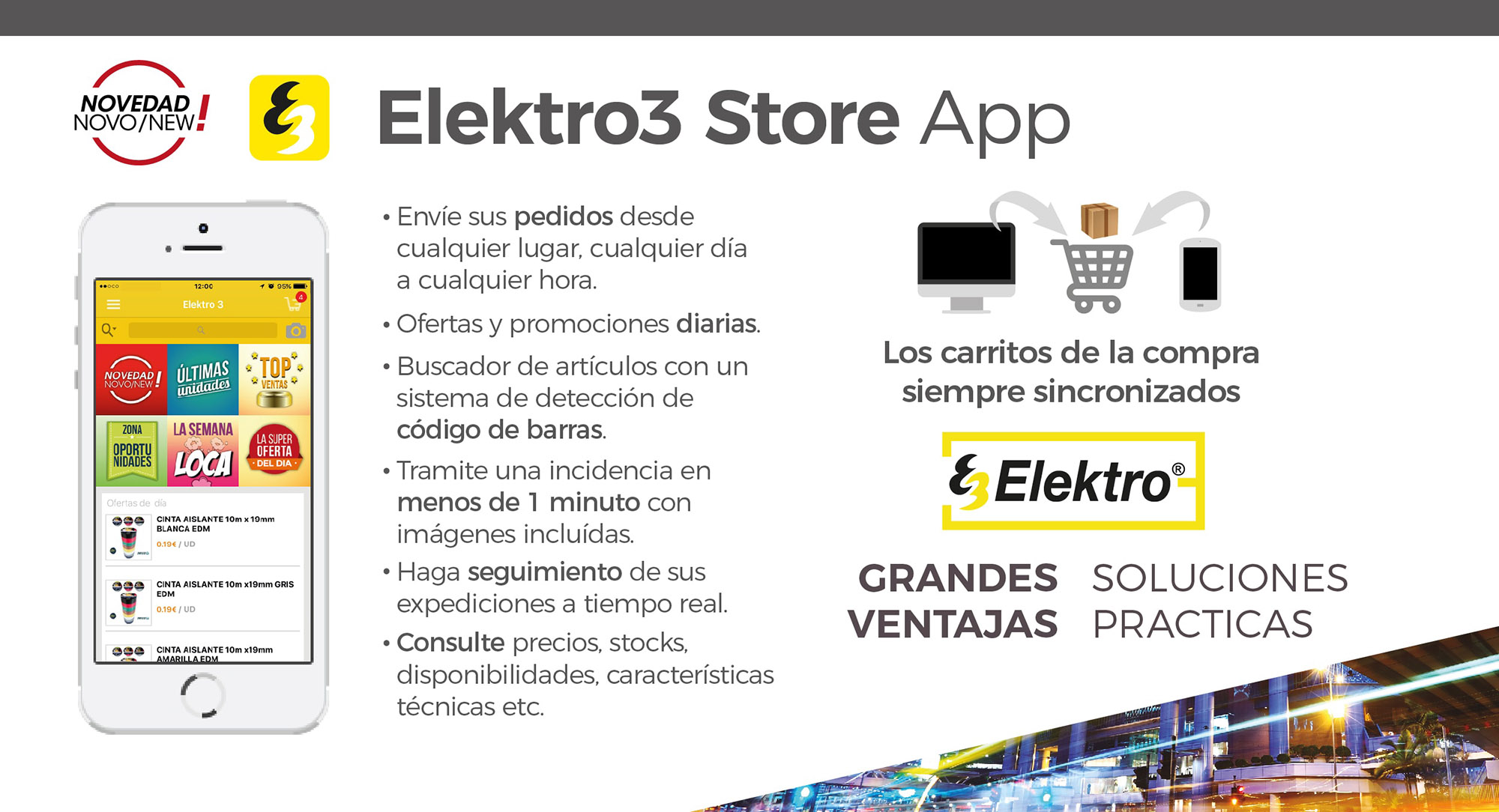 NUEVA APLICACIÓN APP ELEKTRO3 STORE PARA CLIENTES - ANDROID E IOS